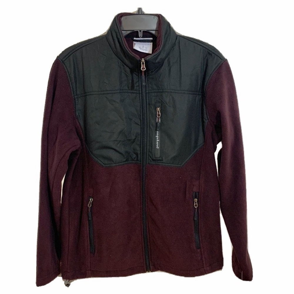 LAST ONE AVAILABLE!! New Mens Champion Arctic Fleece Jacket Maroon Black